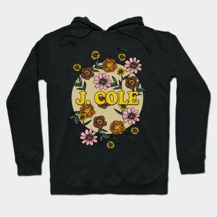 J. Cole Name Personalized Flower Retro Floral 80s 90s Name Style Hoodie